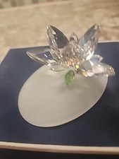 Preciosa Crystal Small Water Lily, 2.5 Inches Tall, This Has Box No Certificate