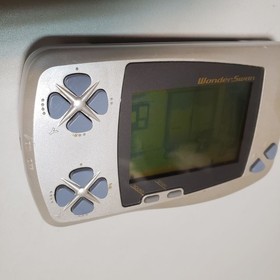 Bandai WonderSwan Console Silver Pearl White SW-001 Tested Working See Photos