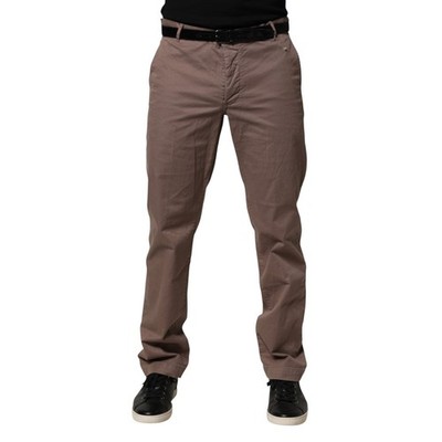MAURO GRIFONI Jeans Brown Cotton Stretch Straight Fit Denim Trouser s.W52 440usd