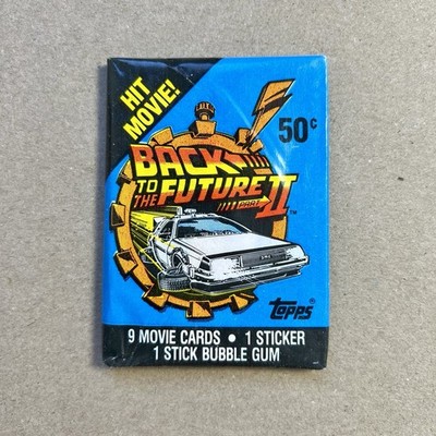 Back to the Future 2 (1989) Trading Cards Booster Pack - Topps - Michael J. Fox