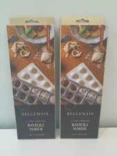 Bellemain Ravioli Maker Set Of 2 - Each Mold Makes 12 Italian Style Ravioli NIB 