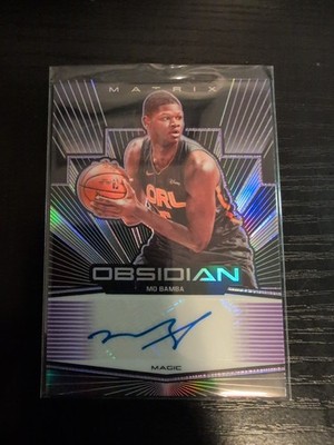 2019-20 Panini Obsidian #MA-MBB Mo Bamba Matrix Auto Electric Etch Purple #/49