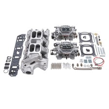Edelbrock 2035 Rpm Dual-quad Manifold Carb Kit For Small-block Ford 289-302