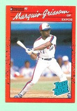 (1) MARQUIS GRISSOM 1990 DONRUSS # 36 EXPOS ROOKIE CARD (N6063). rookie card picture