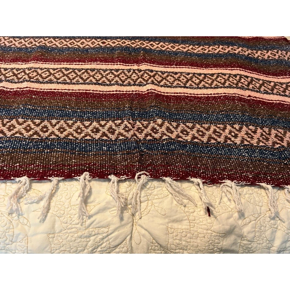 Manta india Ron Jon Surf Shop rayas multicolores Foto 2 de 4