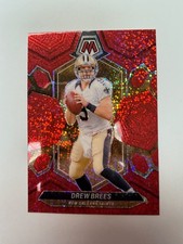 DREW BREES 2024 MOSAIC NFL FOOTBALL RED SPARKLE PRIZM SAINTS Q6662