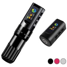 Wireless Rotary Tattoo Pen Machine Adjustable Stroke 2PCS 2000mAh Batteries