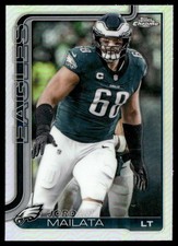 2025 Topps Chrome Football NFL Refractor Jordan Mailata Philadelphia Eagles #245