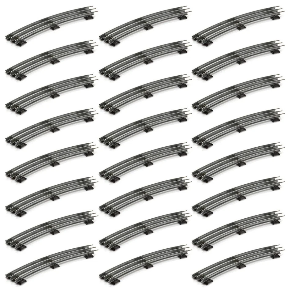 Case of 24 O-42 Curve O Gauge High Tensile Strength Tubular Train Tracks NEW - Image 3 of 4