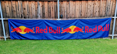 3' x 15' RedBull Motocross Trackside Banner Mancave Garage Flag MX/SX