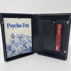 Psycho Fox Sega Master System Authentic SMS CIB w/Manual Misprint Label - Tested