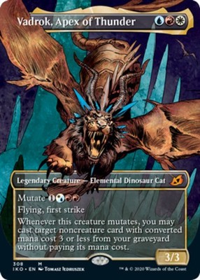 x1 Vadrok, Apex of Thunder - Showcase M MTG Ikoria: Lair of Behemoths M/NM, Engl