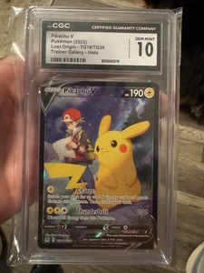 Pikachu V 2022 Sword & Shield: Lost Origin #TG16/TG30 Holo