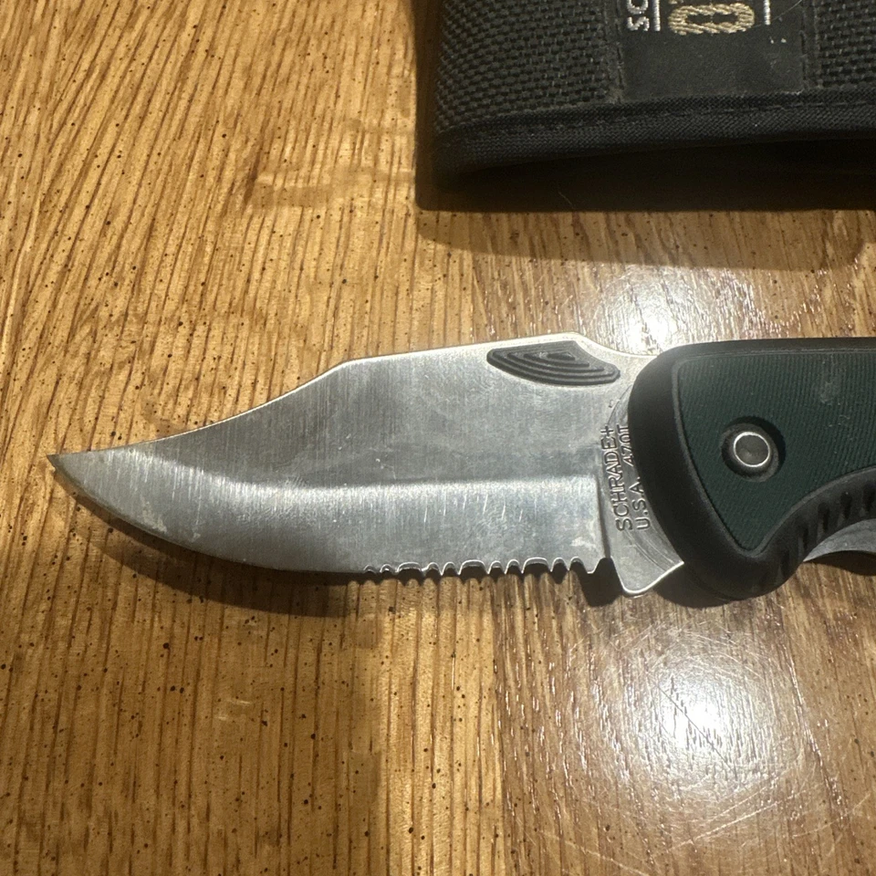 Schrade старый таймер 470T складной нож США - оригинальный мешок - Изображение 2 из 4