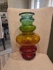 Vintage 1970s Carlo Nason Mazzega Rainbow Glass Murano Art Glass