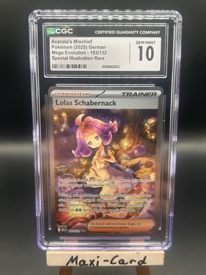 2025 Pokemon Lolas Schabernack 183/132 Me01: Mega Entwicklung Holo SIR CGC 10
