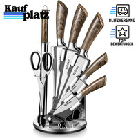 Messerset Edelstahl 8-Teilig KüChenmesser Set Mit Ergonomischem Griff Scharf