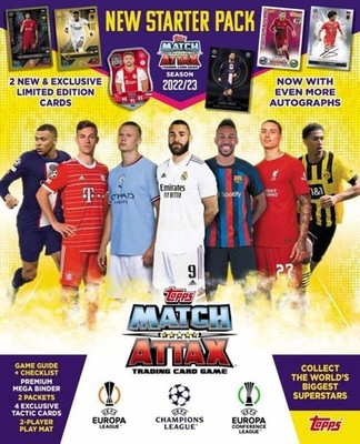 Topps Match Attax Trading Card Game Neu Starter Pack Neu