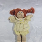 VINTAGE 1982 Cabbage Patch Kid Girl Doll Red Hair Blue Eyes Yellow Dress