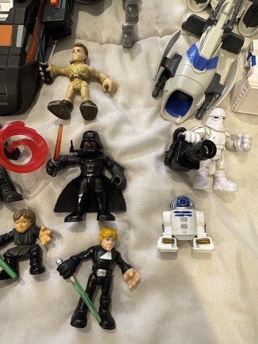 Star Wars Playskool Heroes/Imaginext Lot Of 18 Figures w/ Vehicles - Picture 6 of 10