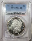1884-CC $1 Morgan Silver Dollar PCGS MS64 PL - Blast White Frosty Devices WOW!