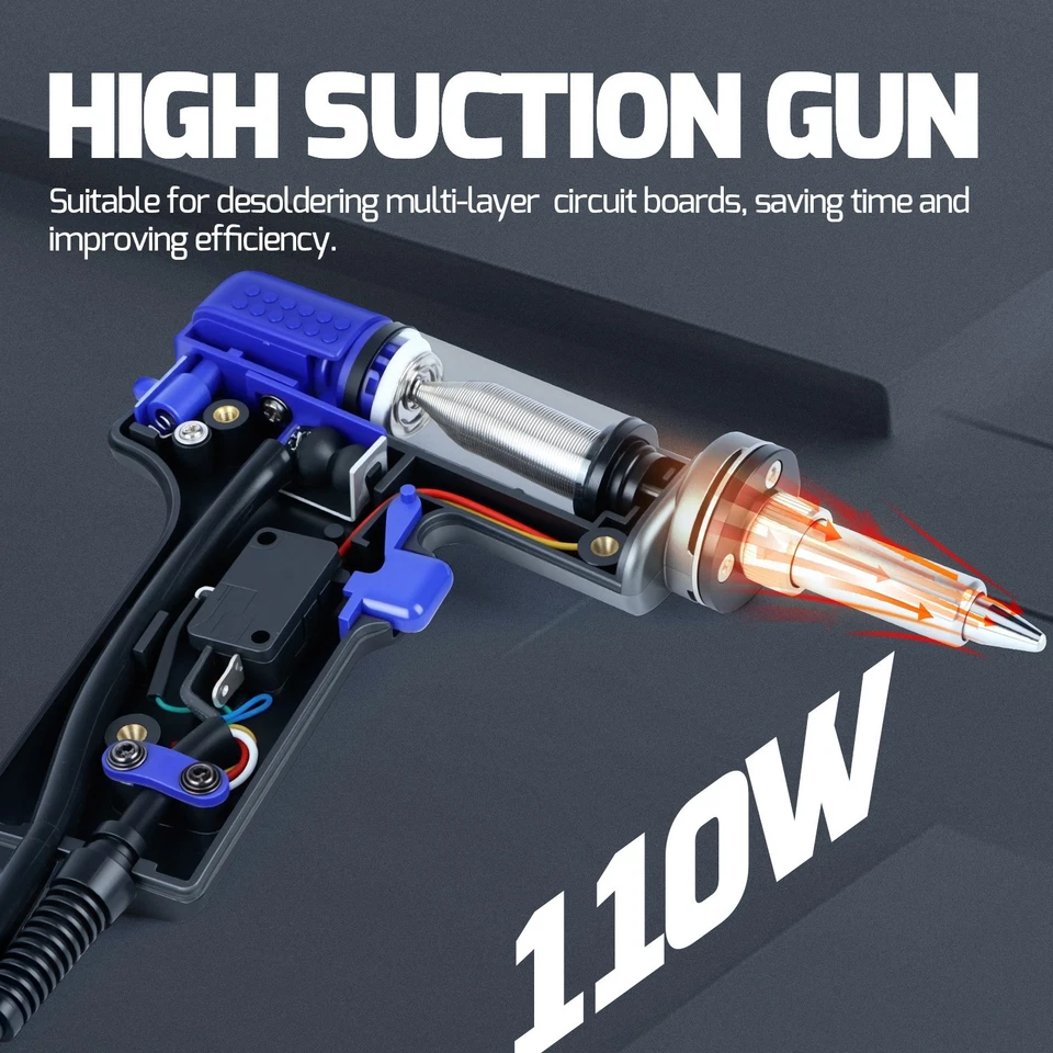 110W WEP 948D-I EVO Digital Desoldering Station Adjustable Temp Rework Station - image 4 of 4