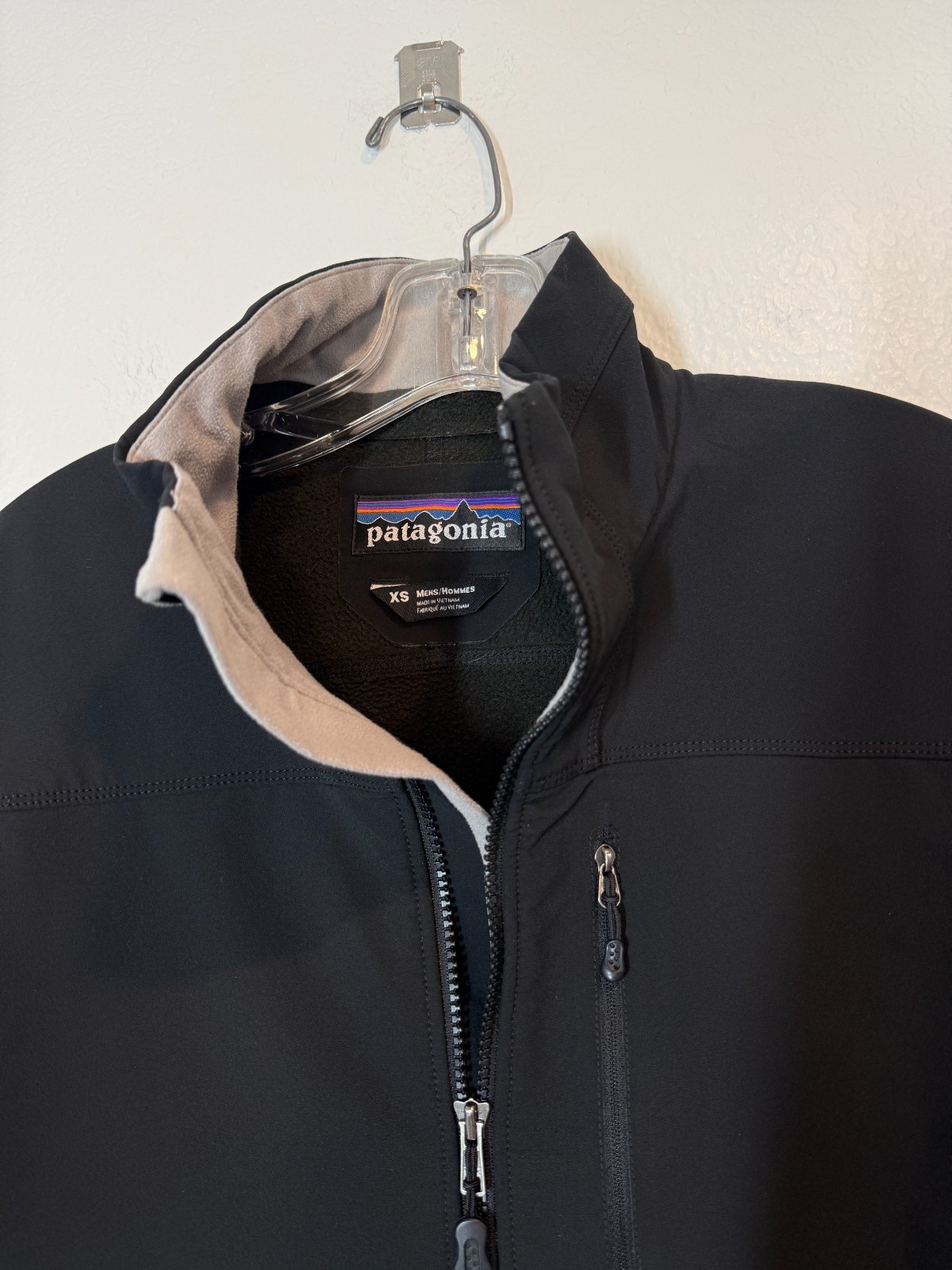 Patagonia Jacket XS Black Soft Shell Fleece Lined Jagermeister Logo Full Zip image 6