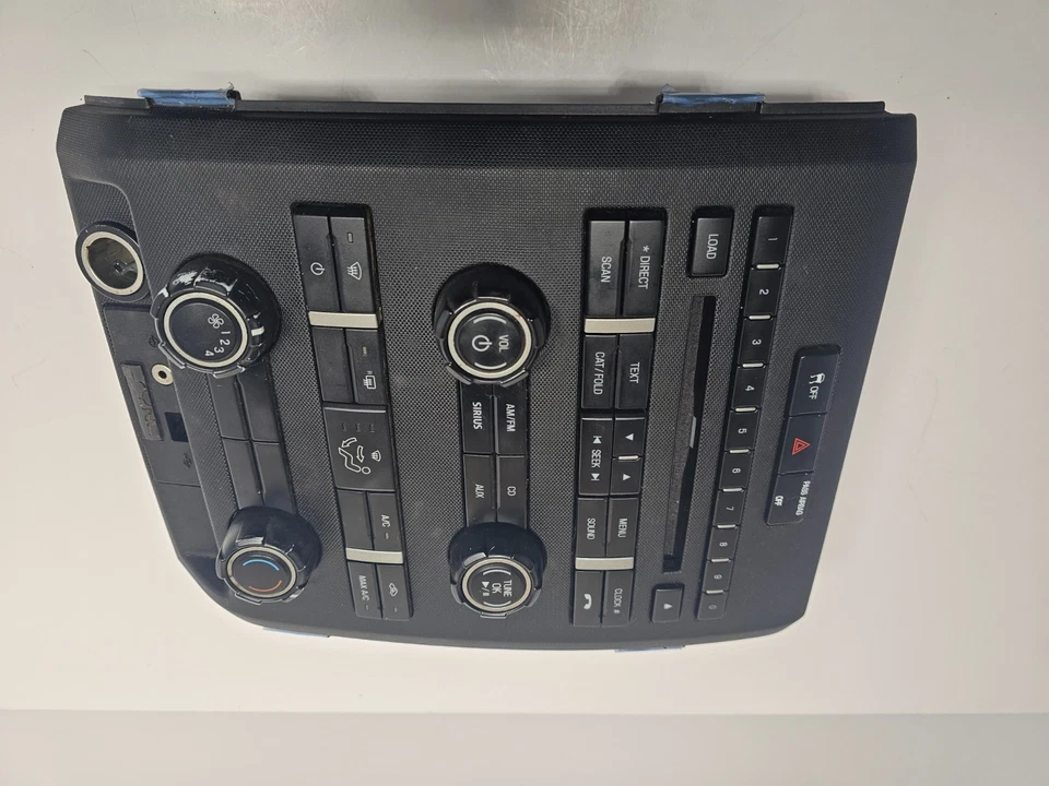 Radio control de clima Ford F-150 2009-2014 CD AUX bisel frontal CL3T-18A802-HA Foto 3 de 4