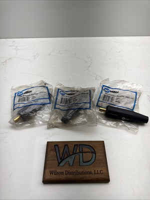 Miller Welding Twist Lock 50mm Male Connector 129527 Lot Of 3 
