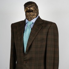 Great 4450 BRIONI Pure CASHMERE CHECK Sport Coat Brown/Green 42US/52IT