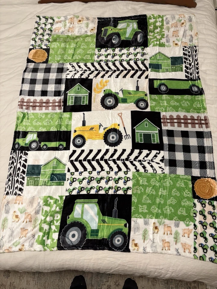 "Manta de tractor para niños 38""x52""" Foto 2 de 2