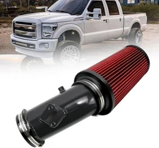 4" Cold Air Intake Pipe with Oiled Filter Filter System Compatible with 6.7L Po