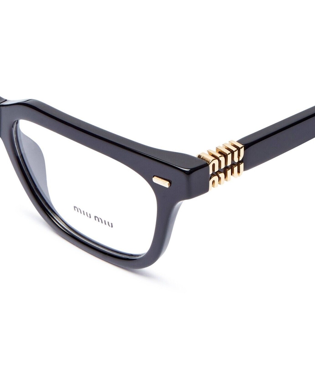 ☆mocaページ☆ Miu Miu MU 05XV 1AB1O1 Black Eyeglasses for Woman – LookerOnline