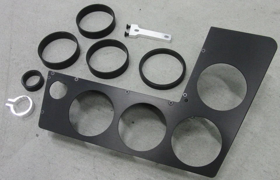 E30 BMW CONSOLA CENTRAL ACEITE MEDIDOR DE TEMPERATURA CLÚSTER - MECANIZADO CNC PARA 325, 325I, 325E Foto 2 de 4