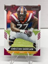2021 Panini Score Football #369 Christian Darrisaw RC Virginia Tech Hokies
