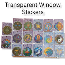 Mandala Window Sticker, Buddha Pagan Fantasy Fairy Dragon Rainbow, Tree Of Life