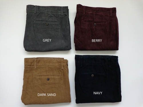 Ex M\u0026S REGULAR FIT Corduroy Trousers 