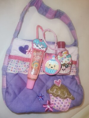 Stephen Joseph gesteppte lila Applikation Mädchen Handtasche Cupcake Smiggle Accessoires