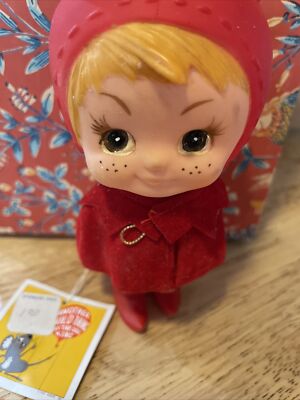 Vintage 1970 Kamar Japan Little Devil Boy Plastic Doll Kitschy W