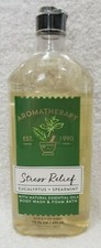 Bath Body Works Aromatherapy EUCALYPTUS SPEARMINT Body Wash Foam Bath 10 oz New