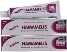 SBL Hamamelis Ointment For Hemorrhoid Piles Lip Soreness Cracked Heels 25g x 3