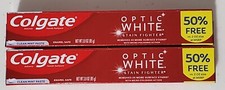 SET OF 2 Colgate Optic White Stain Fighter Cl...