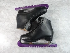 John Wilson Figure Skates 8 Black Mens Sheffield Club 10.5 England