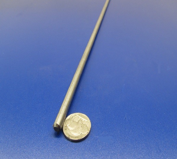 304/304L Stainless Steel Rod, 1/4" Dia (+/.001") x 24" Length, 4 Units