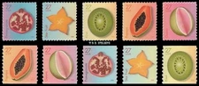 4253-57 & 4258-62 Tropical Fruit singles Set All 10 Complete 2008 MNH - Buy Now