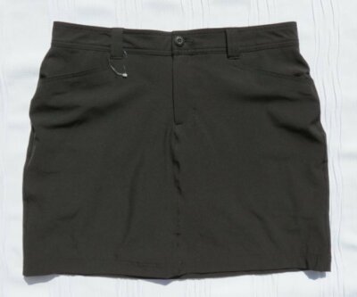 NEW EDDIE BAUER Black Travex Hike Travel HORIZON Skort Skirt