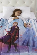 NEW Elsa Anna Frozen 2 Weighted Blanket 4.5lb 36 x 48 Walking to Winter NWT Blue