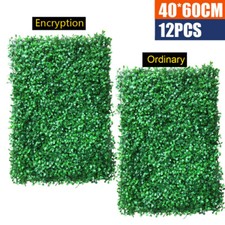 12pcs 24x16" Artificial Boxwood Mat Wall Hedge Decor Privacy Fence Panel Grass