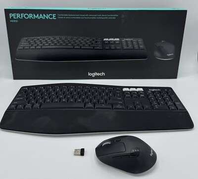 Logitech MK850 Wireless Keyboard &  M720 Mouse - Black
