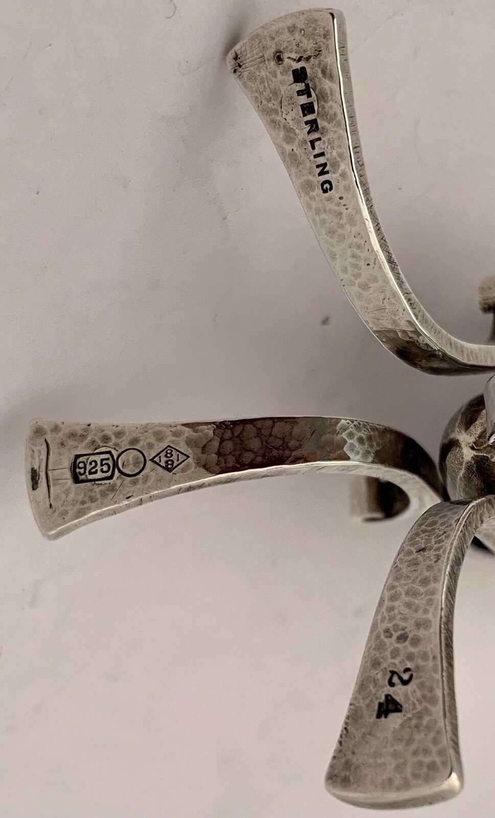 RARE DOMINICK HAFF AESTHETIC FIGURAL TOBACCO CIGAR FORM STERLING CIGAR LAMP